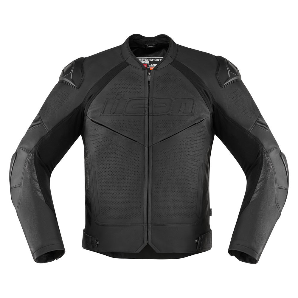 MENS JACKETS CONTRA 2 LEATHER PETFORATED-STEALTH
